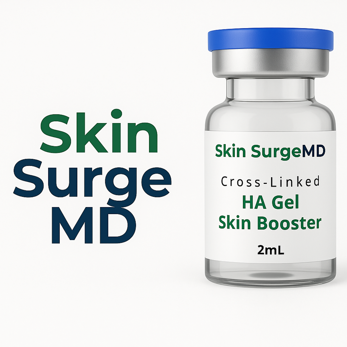 Skin SurgeMD Crosslinked Hyaluronic Acid Gel Skin Booster-2mL + Free Derma Roller