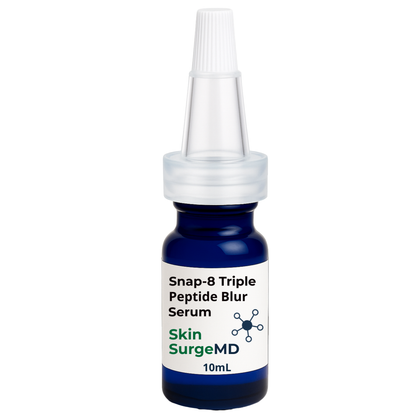 Bottle of Skin SurgeMD Snap-8 Triple Peptide Blur Serum on a white background