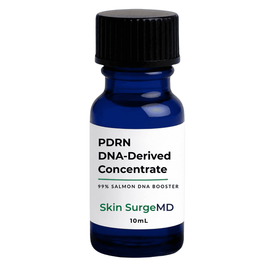 10mL Salmon DNA PDRN Booster in a blur bottle 1% active peptide concentrate for DIY skincare and broken skin barrier support