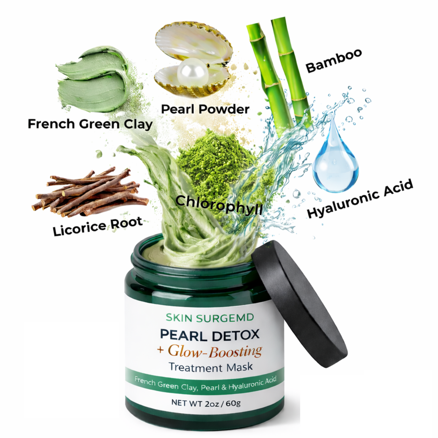 Pearl Detox Glow Mask + Retinol + EGF + HA Complexion Booster Treatment  (24 Masks)