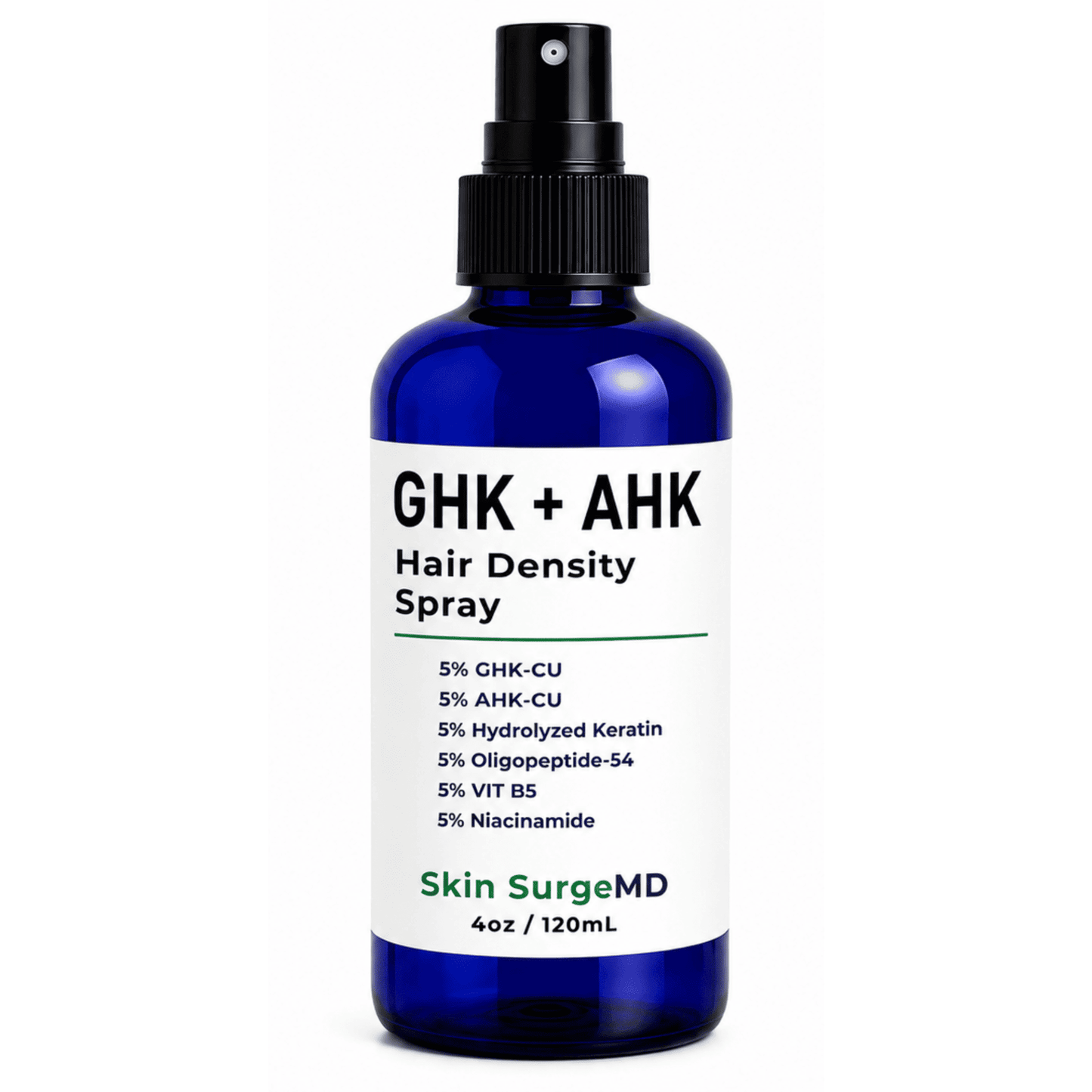 5% GHK + 5% AHK Hair Density Spray | HairLoss Treatment | Preventative Maintenance