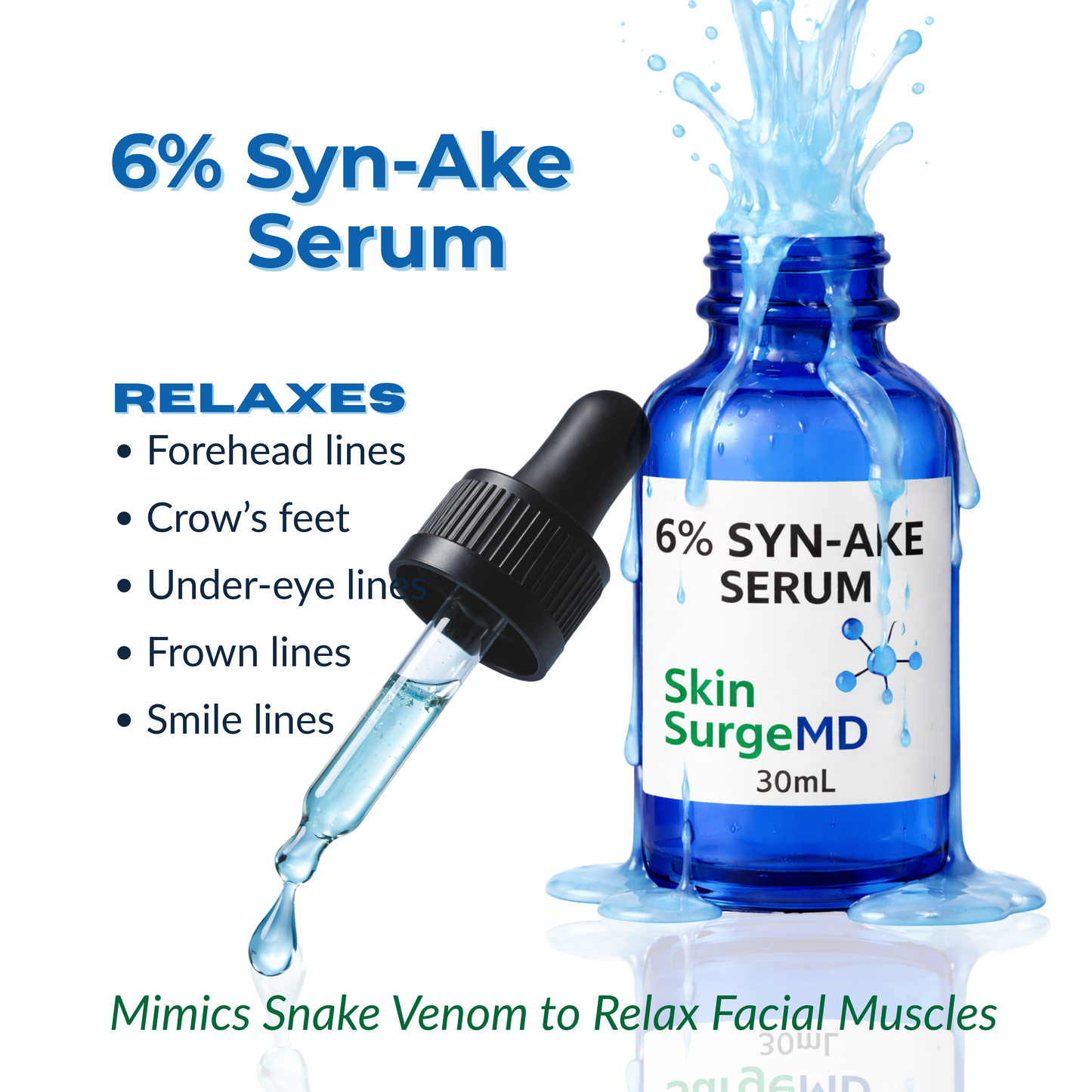 6% Super Concentrated Syn-Ake (Snake Venom Peptide) Anti-Wrinkle Serum
