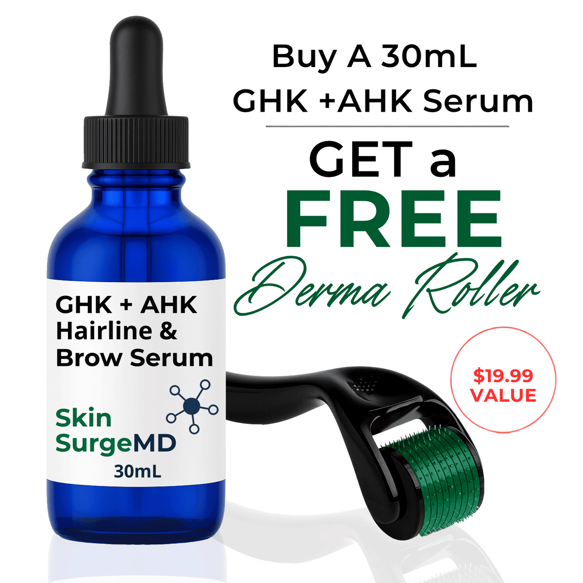 ghk cu eyebrows GHK-Cu + AHK-Cu Hairline & Brow Serum maturing hairline 주사제 Peptides and Healing in mg:10mg X 5pk