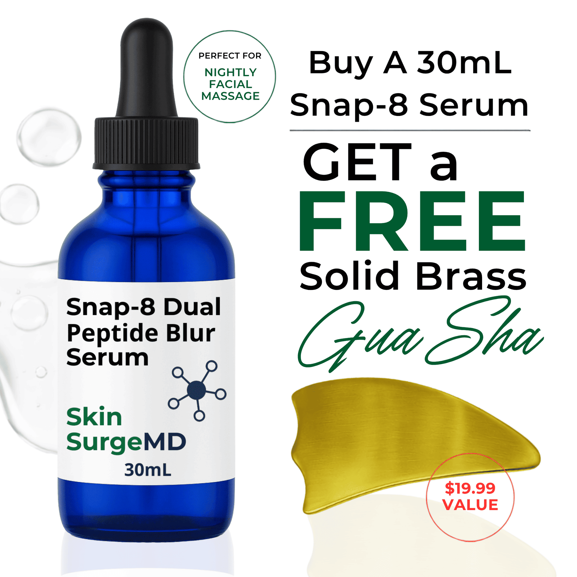 snap 8 ghk cu serum 20% Snap-8 Triple Peptide Anti-Wrinkle Serum| Blur Pores, Crow's Feet, & Laugh Lines what size needle do Tocopherol (Vitamin E) Thrive Amount:70mg