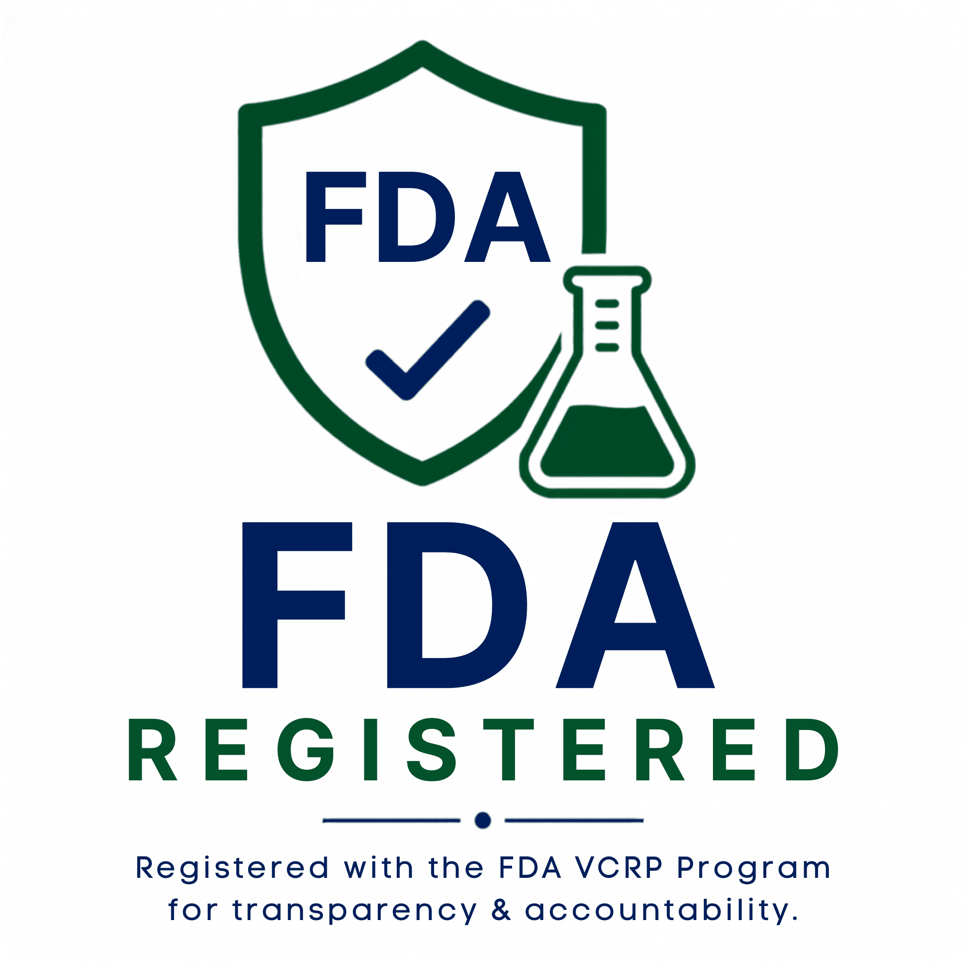 FDA VCRP registered skincare company committed to transparency and manufacturing accountability.