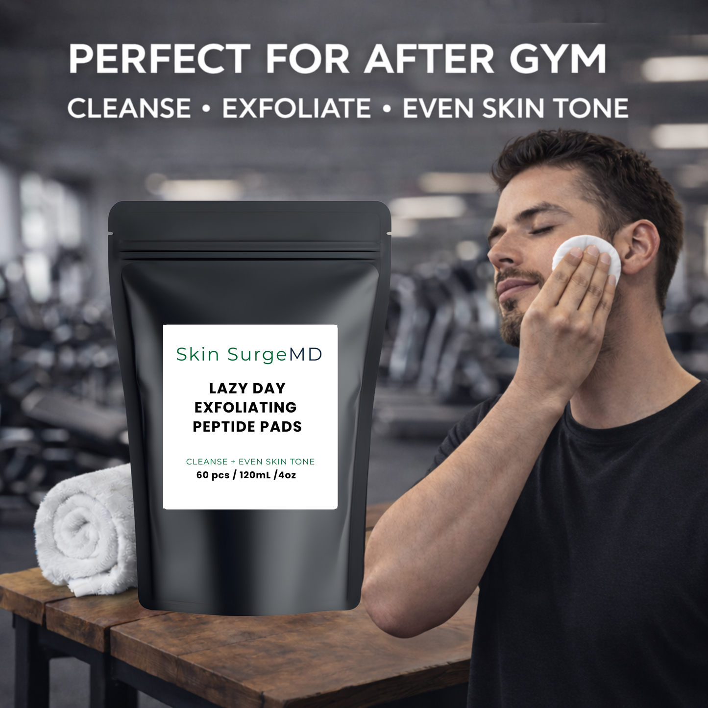 Lazy Day Daily Exfoliating Toner Peptide Pads - Clean + Tone + Exfoliate + Moisturize