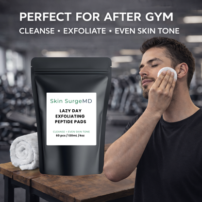 Lazy Day Daily Exfoliating Toner Peptide Pads - Clean + Tone + Exfoliate + Moisturize
