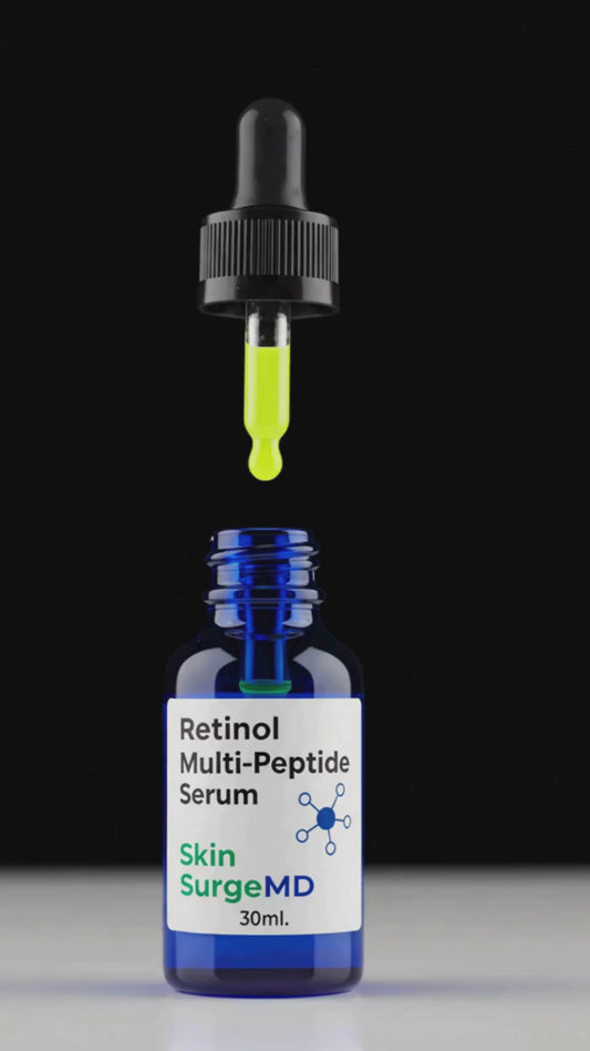 Retinol Renew Multi-Peptide Night Serum, Anti-Wrinkle Glass Skin Booster + EGF + Matrixyl 3000 + Argireline + HA + Vit B5