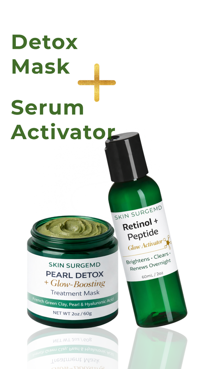 Pearl Detox Glow Mask + Retinol + EGF + HA Complexion Booster Treatment  (24 Masks)