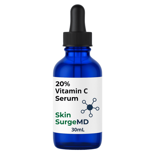 20% Pure Vitamin C Serum + Ferulic Acid +HA + Beta Glucan Fresh Not Oxidized | Skin SurgeMD