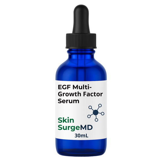video 30ml EGF Multi-Growth Factor deep wrinkle serum with egf, bfgf, syn-ake, matrixyl 3000, argireline, HA, and marine collagen derma roller, sheet mask, derma pen front tiktok