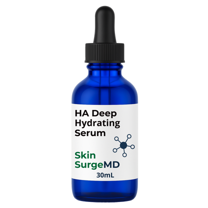 3% Super Concentrated HA Deep Hydrating Serum demonstration showing visible plumping and hydration benefits