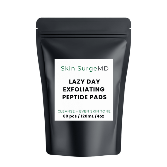 lazy day exfoliating peptide pad Ultra-Thin Exfoliating Pad Technology cleanser, exfoliator, toner, serum tiktok video