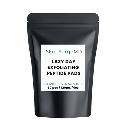 lazy day exfoliating peptide pad Ultra-Thin Exfoliating Pad Technology cleanser, exfoliator, toner, serum tiktok video