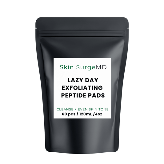 lazy day exfoliating peptide pad Ultra-Thin Exfoliating Pad Technology cleanser, exfoliator, toner, serum tiktok video