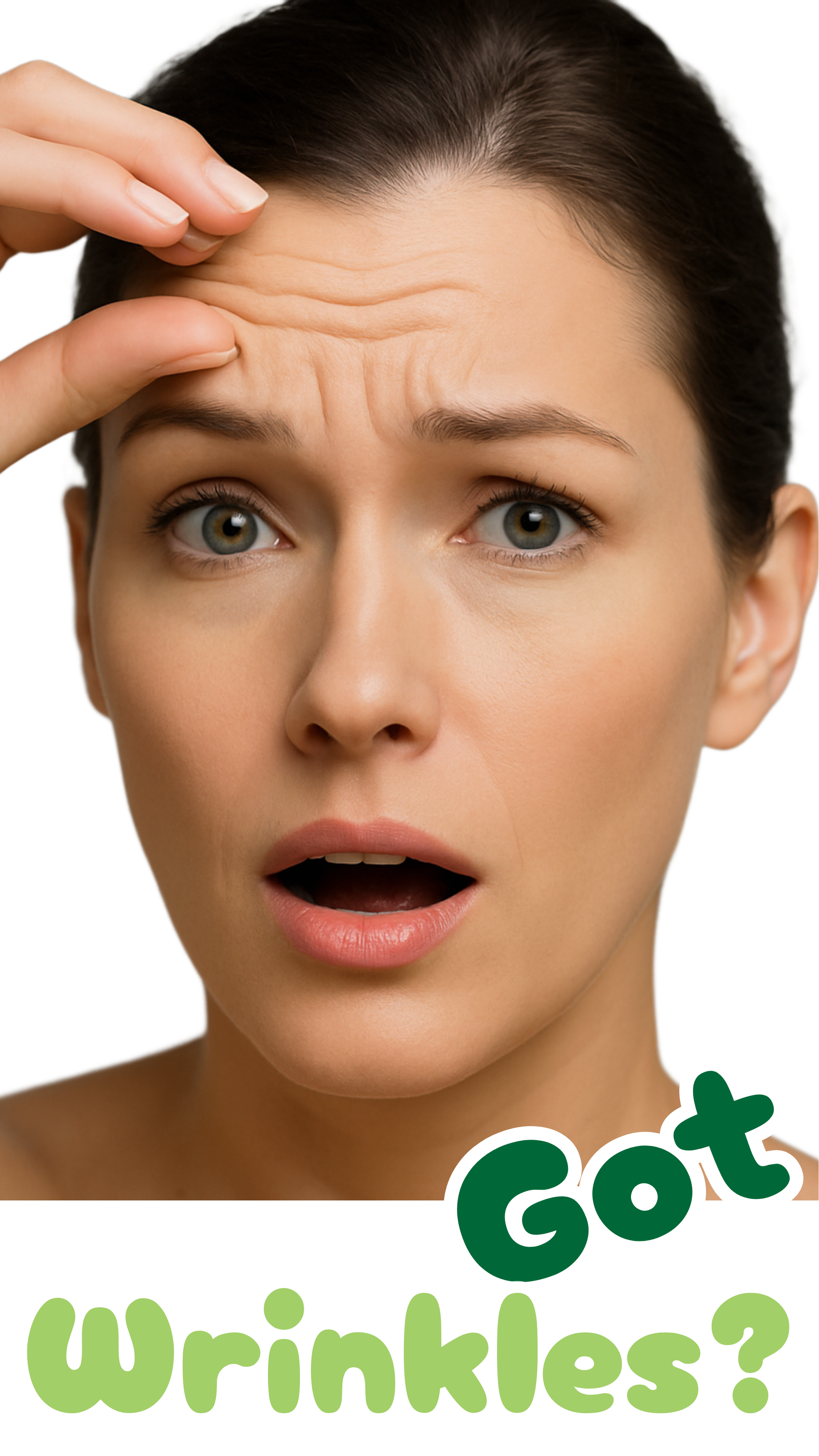 6% Syn-Ake Serum video applying serum o forehead wrinkles.